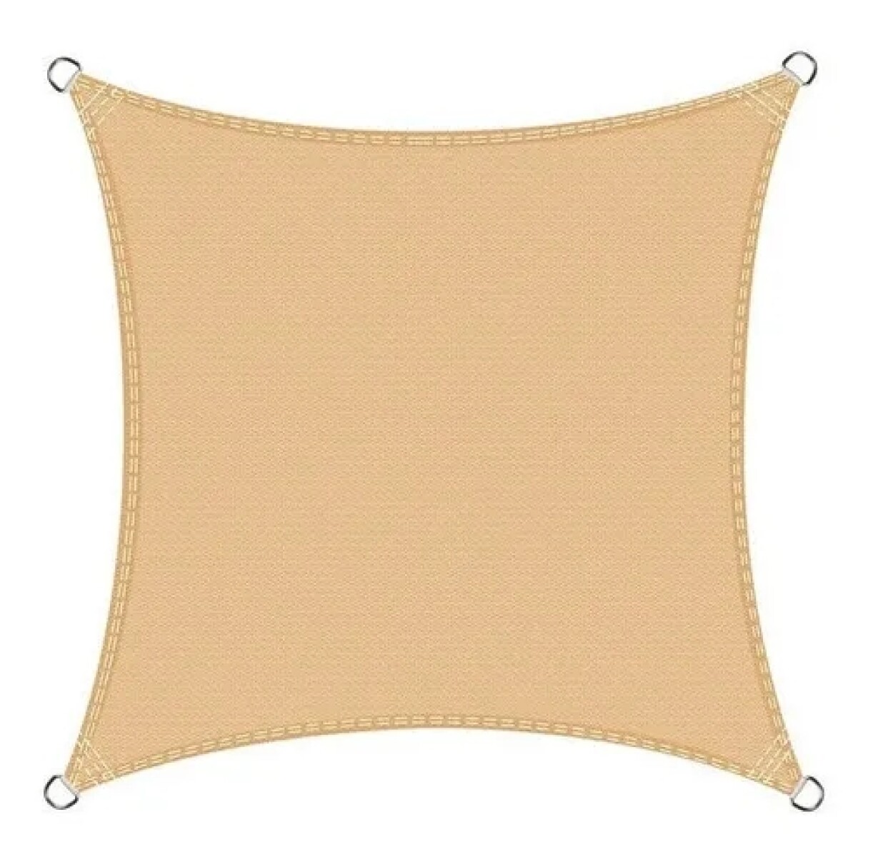 Toldo Vela Sombra 4 x 4 Con Kit de Instalación - Beige 