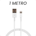 Cable Cargador USB A a Lightnin Compatible con iPhone con Caja de 1 Metro