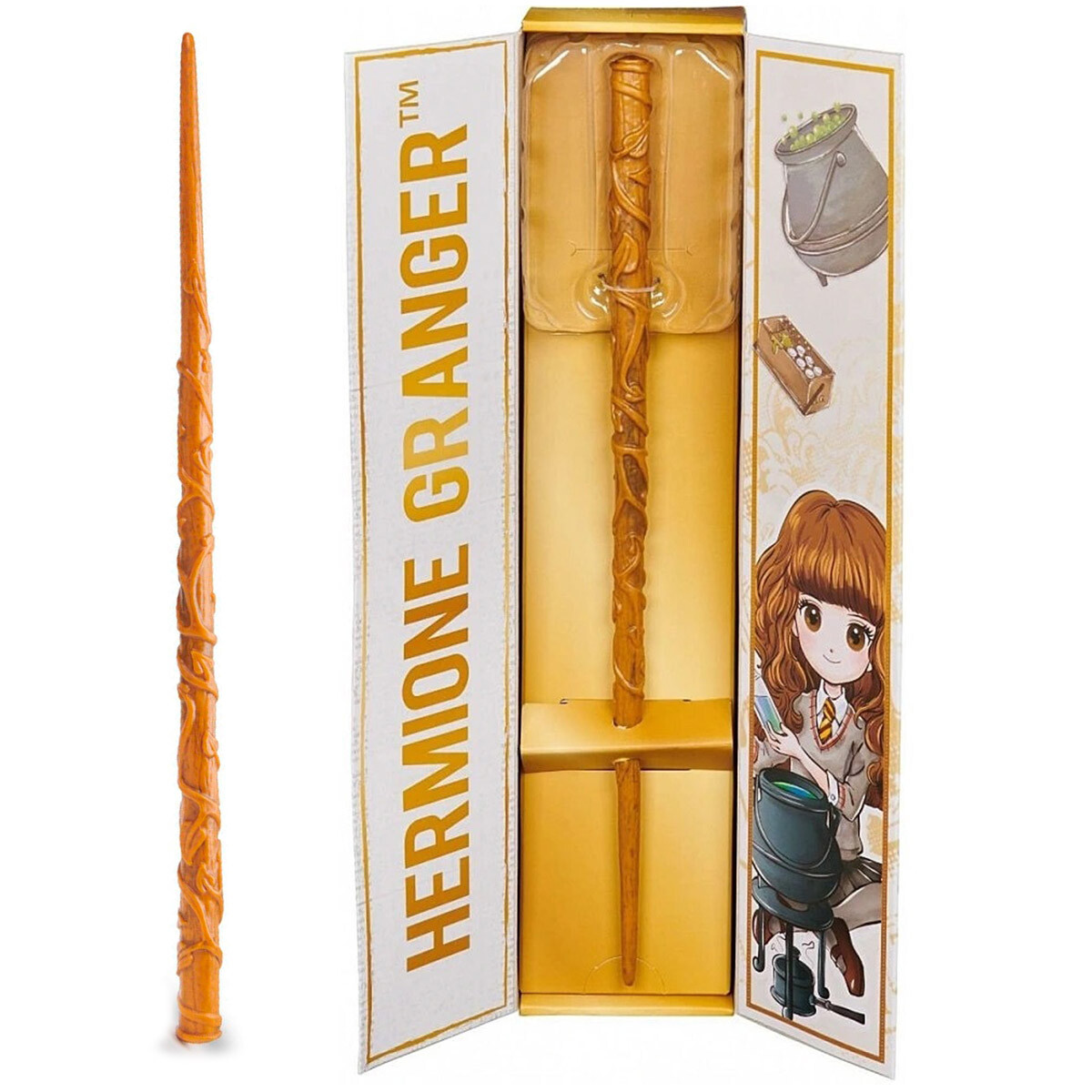 Varita Mágica Harry Potter 30cm Con Base Original - Hermione 