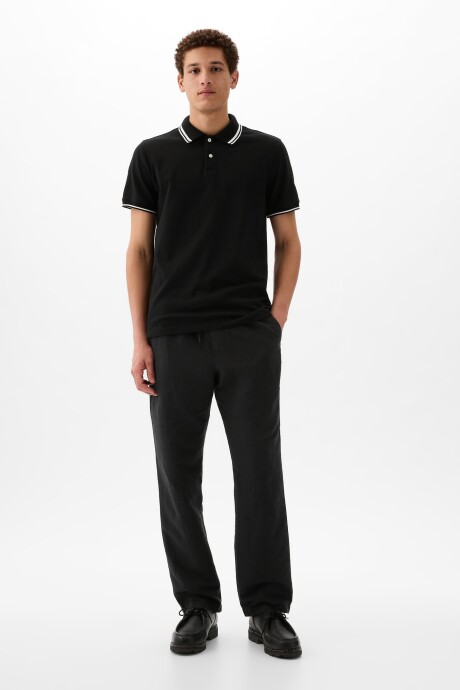 Pantalòn De Lino Con Elàstico Hombre Moonless Night