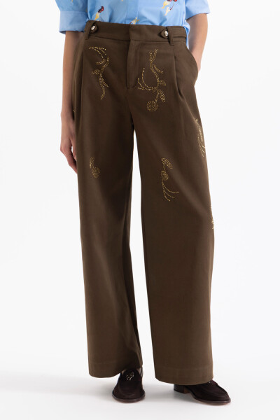 PANTALON ALEXIA Marron