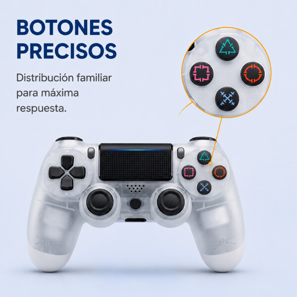 Joystick Mando Control Inalambrico Compatible Play 4 Ps4 Color Variante Gris