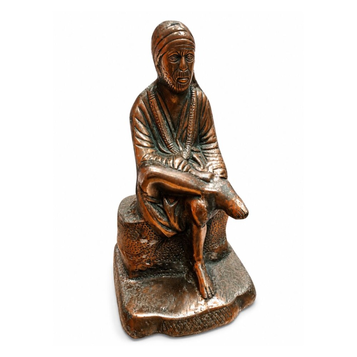 SAI BABA DE METAL COBRIZO - 690/23 X 12 CM - Sai Baba De Metal Cobrizo - 690/23 X 12 Cm 