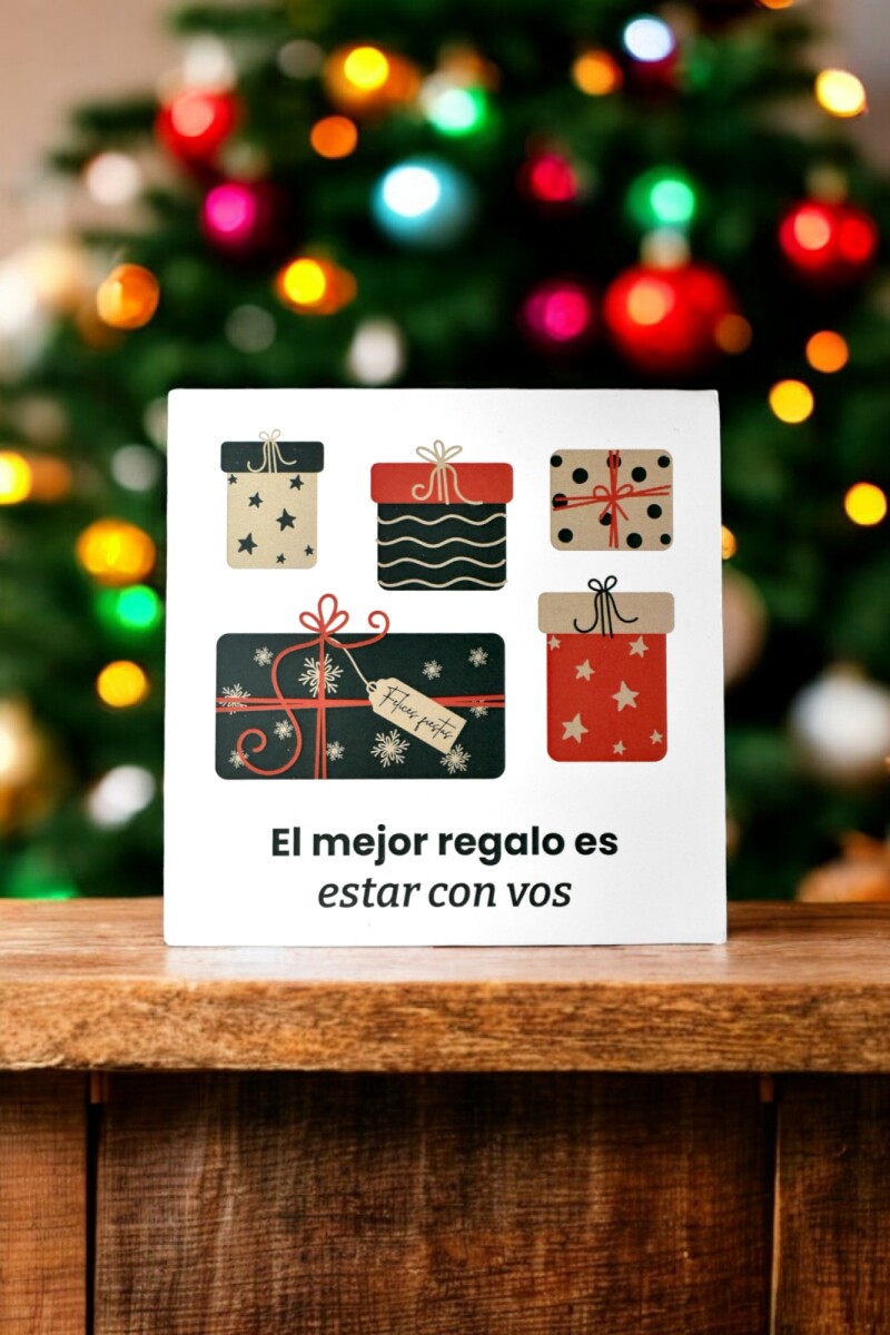 Tarjeta navidad 10x10 - DISEÑO 4 
