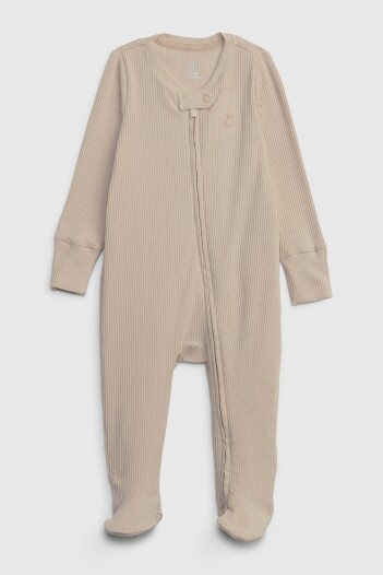 Pijama Rib Con Volados Bebé Neutral 1
