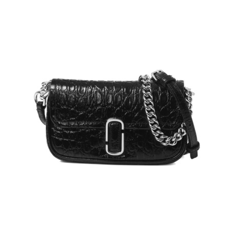 Bolso de hombro mini con herrajes Negro