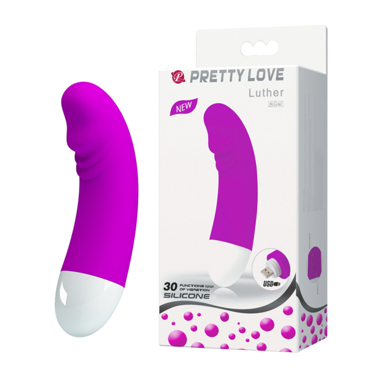 Vibrador Usb Con 30 Funciones Pretty Love Luther 