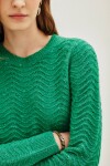 Sweater Vernet Sequins Verde