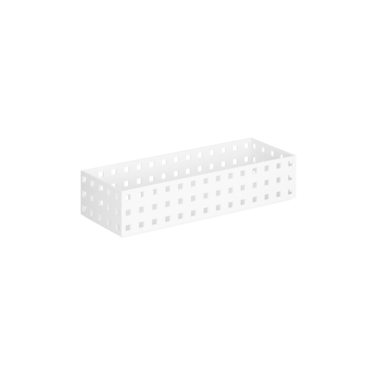 Contenedor organizador plastico 28x14x6cm - Blanco 