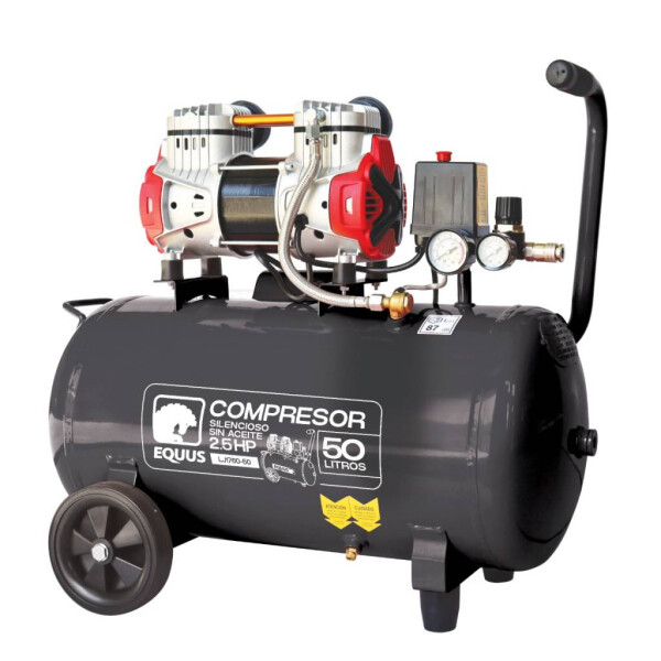 COMPRESOR SILENCIOSO 2.5 HP - 50 L - SIN ACEITE EQUUS COMPRESOR SILENCIOSO 2.5 HP - 50 L - SIN ACEITE EQUUS