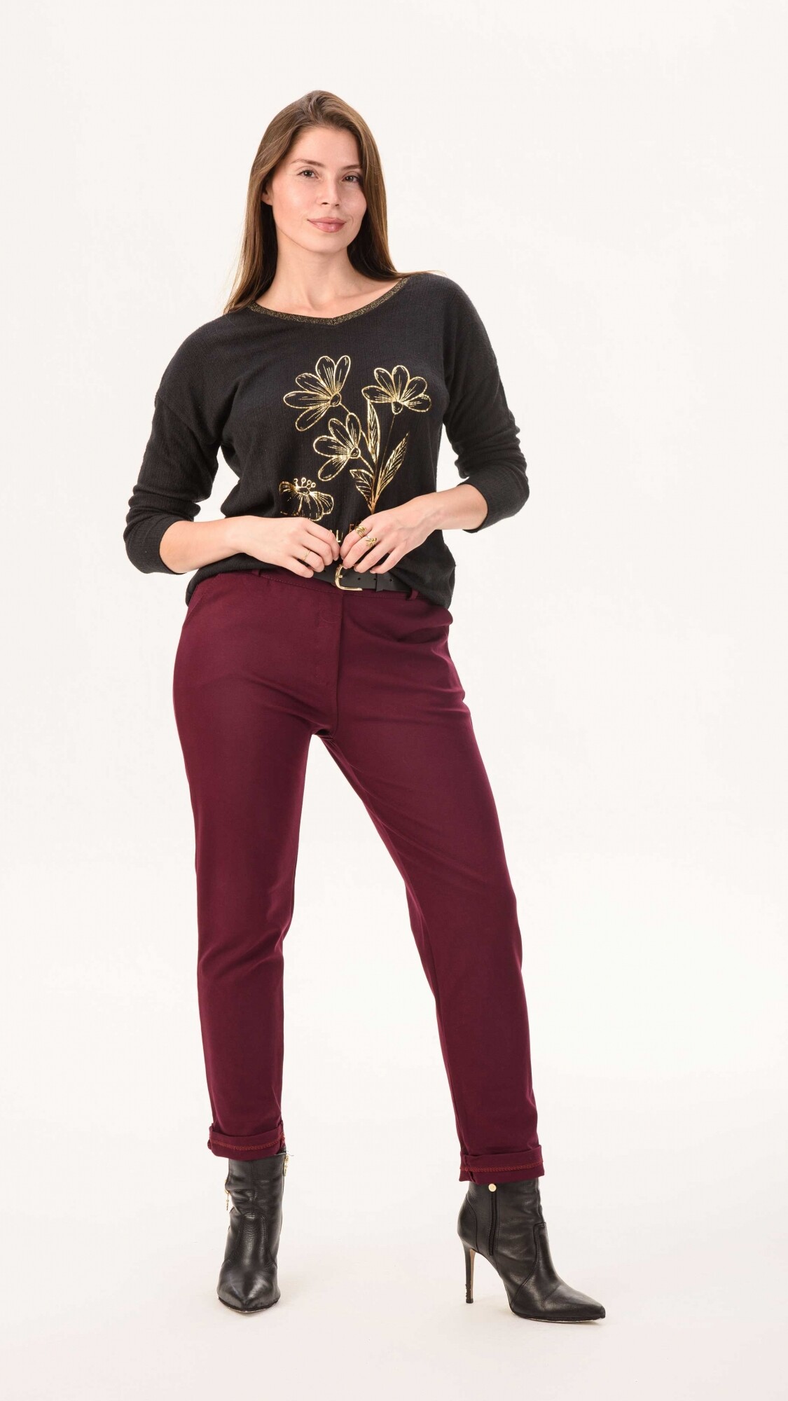 Pantalón Tahití Bordó