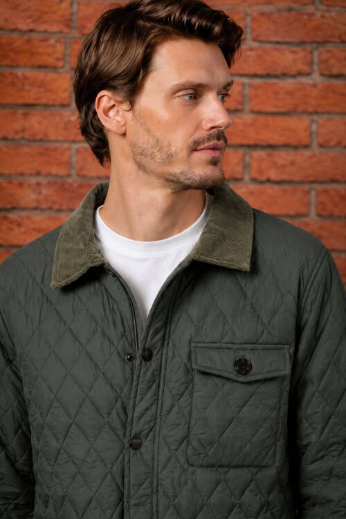 Campera London Quilted Verde