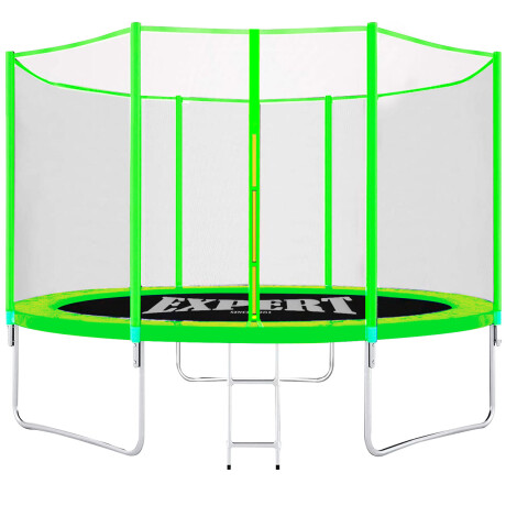 Cama Elástica Grande 3.05 + Cobertor + Red + Escalera Verde