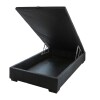 Box Baúl Negro Para Colchón De 1 plaza y media Box Baúl Negro Para Colchón De 1 Plaza Y Media
