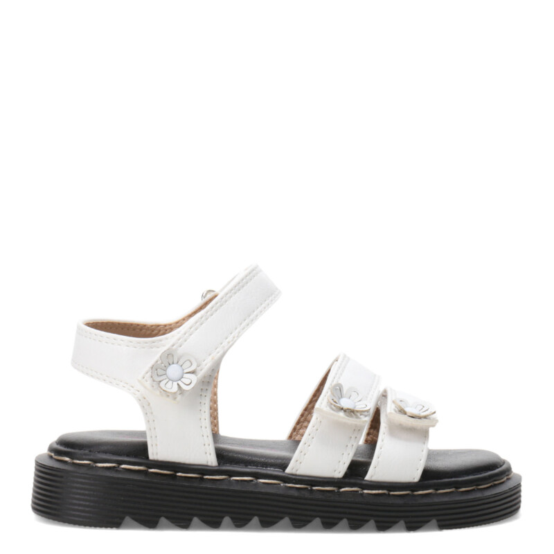 Sandalias de Niña MINI Miss Carol Tark Con Flores Blanco