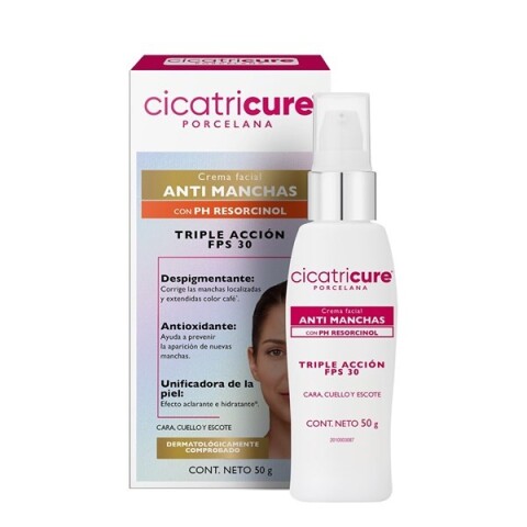 Cicatricure Porcelana anti manchas Serum con PH Resorcinol 50g