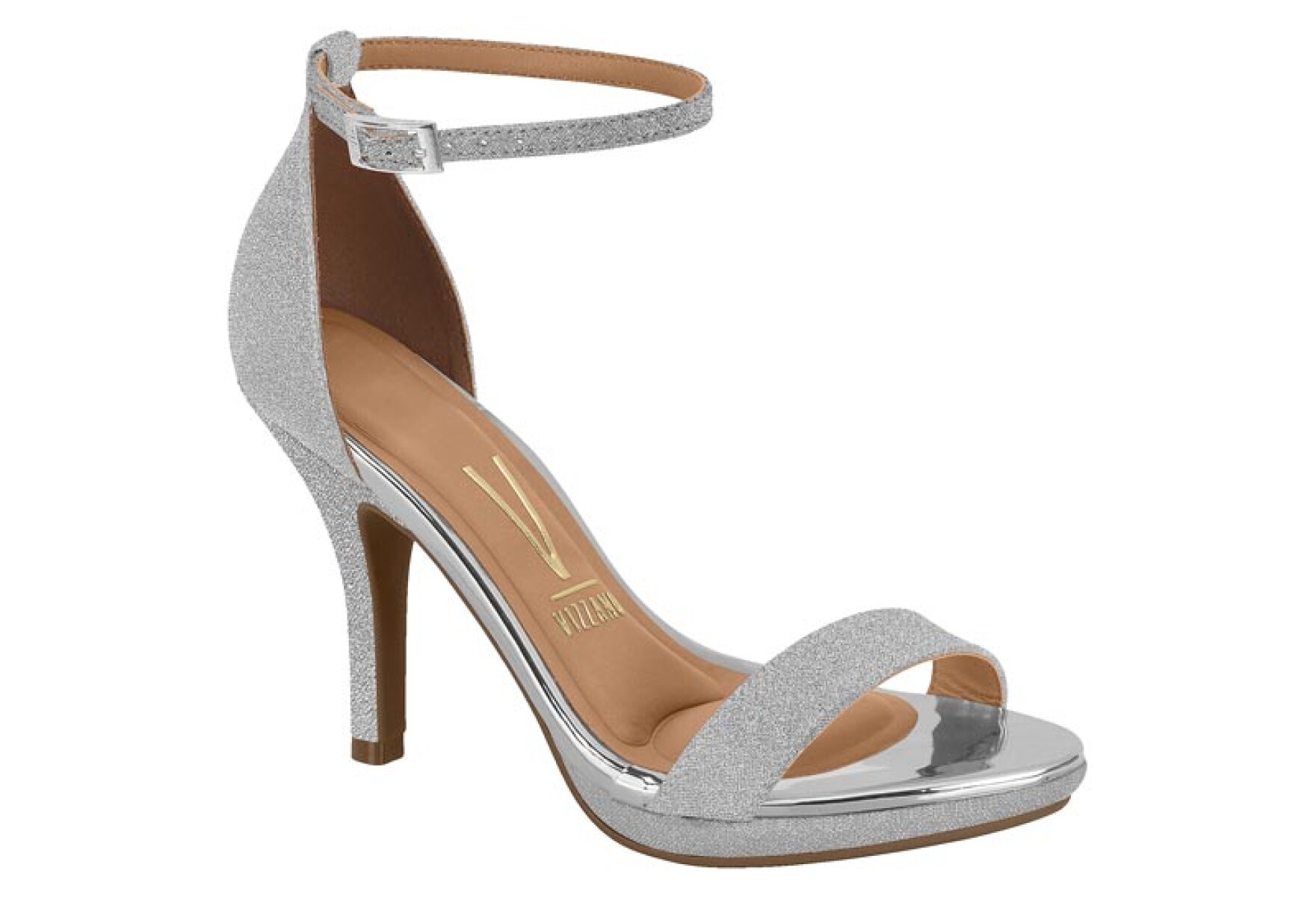 Zapatos Taco Alto Vizzano Gliter de Mujer -6210.655-26594 - Plata 