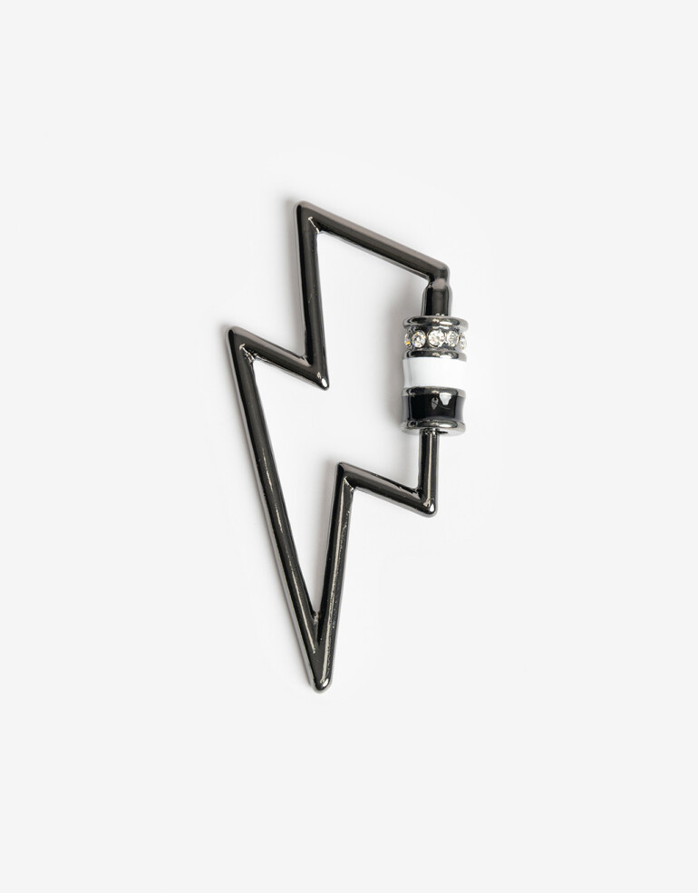 Llavero Metal Llavero Y Bag Charm Metálico Rayo - Combinacion Multicolor