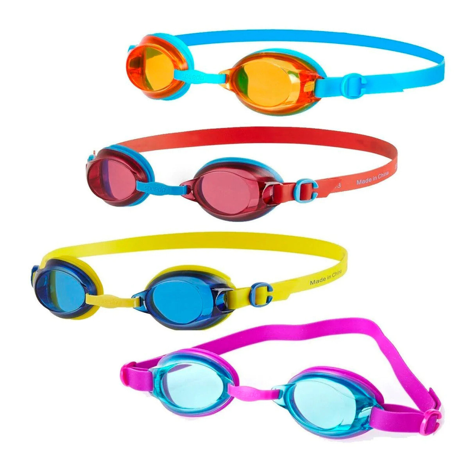 Speedo Paquete triple de gafas de natación para niños, estampados divertidos