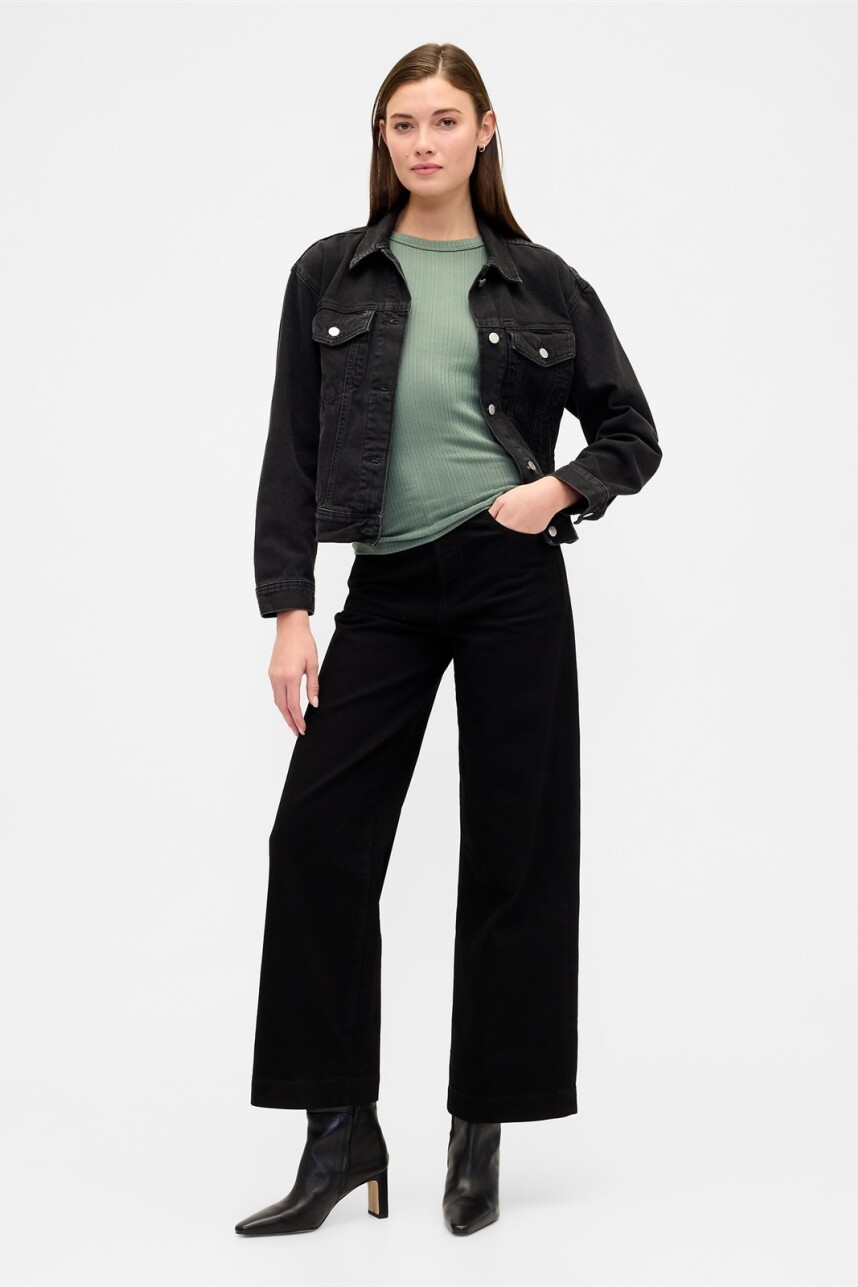 Remera Rib Mujer Laurel Wreath Grn 17-6
