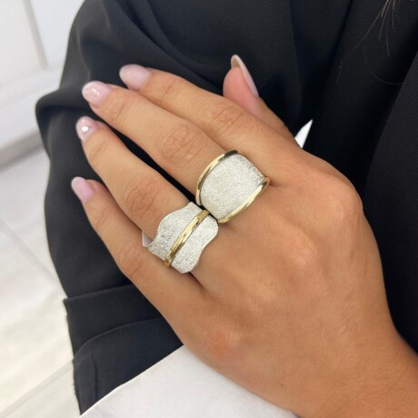 Anillo Curves - Plata y Oro Anillo Curves - Plata y Oro