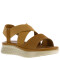 Sandalia de Mujer Lady Confort ROSA con tiras elasticas Marrón Camel