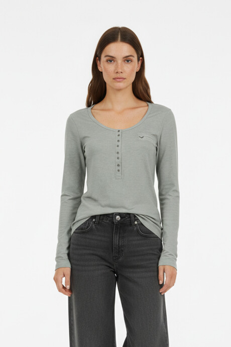 Remera Aman Verde Azulado