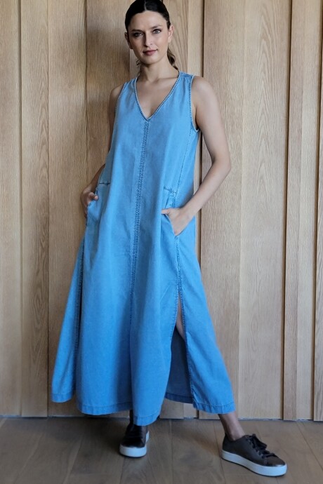 Vestido Formentera Denim celeste
