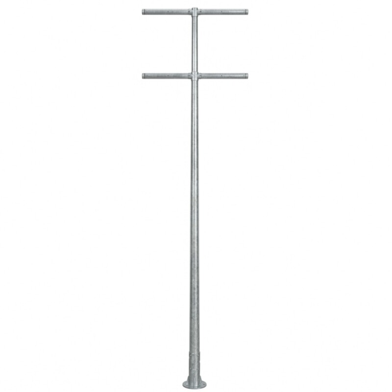 Columna Deportiva con Rack para 8 Focos 10mt Columna Deportiva con Rack para 8 Focos 10mt