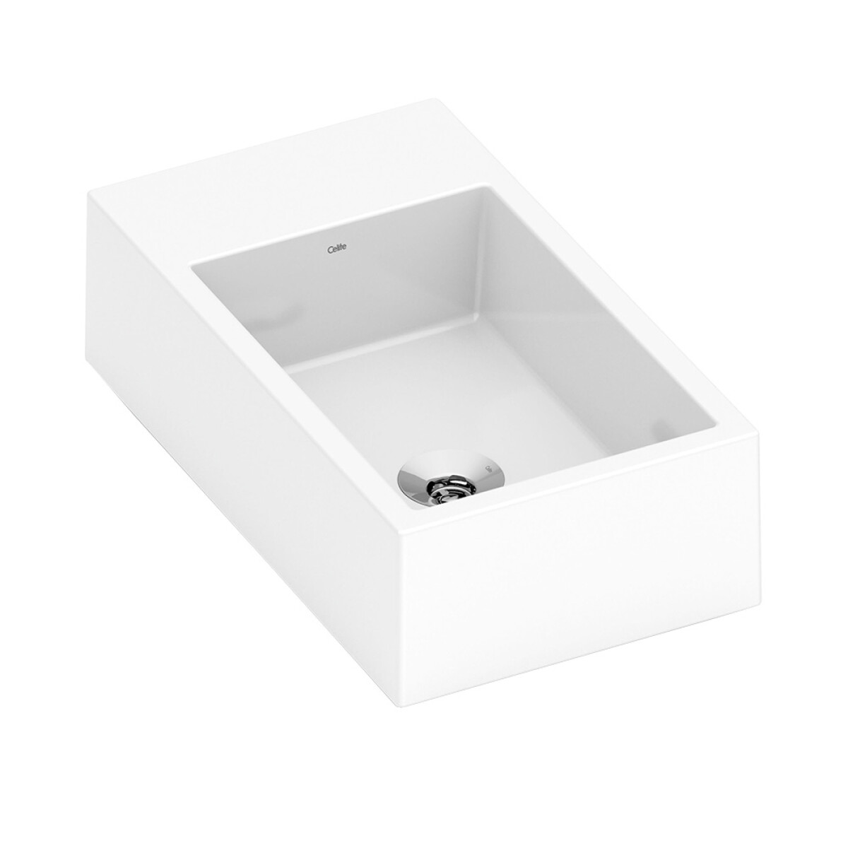 Bacha De Apoyo Modelo Basic Curvi 45x28 Cm Color Blanco 