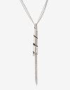 Collares Largos Metal Collares Largos, Espiral - Plateado Rodio