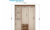 Ropero 6 puertas 2 cajones - Blanco - Linea FIT Ropero 6 puertas 2 cajones - Blanco - Linea FIT