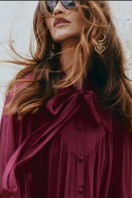 Blusa Amanda Bordeaux