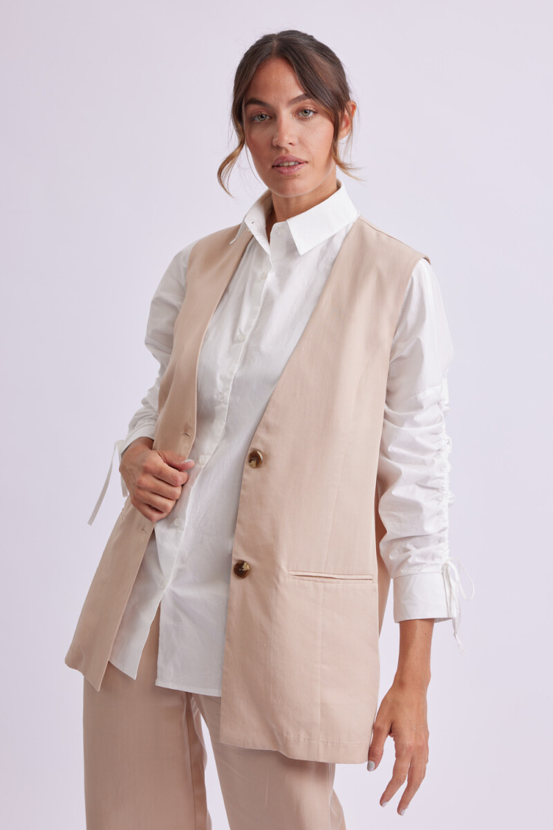 Chaleco formal Beige