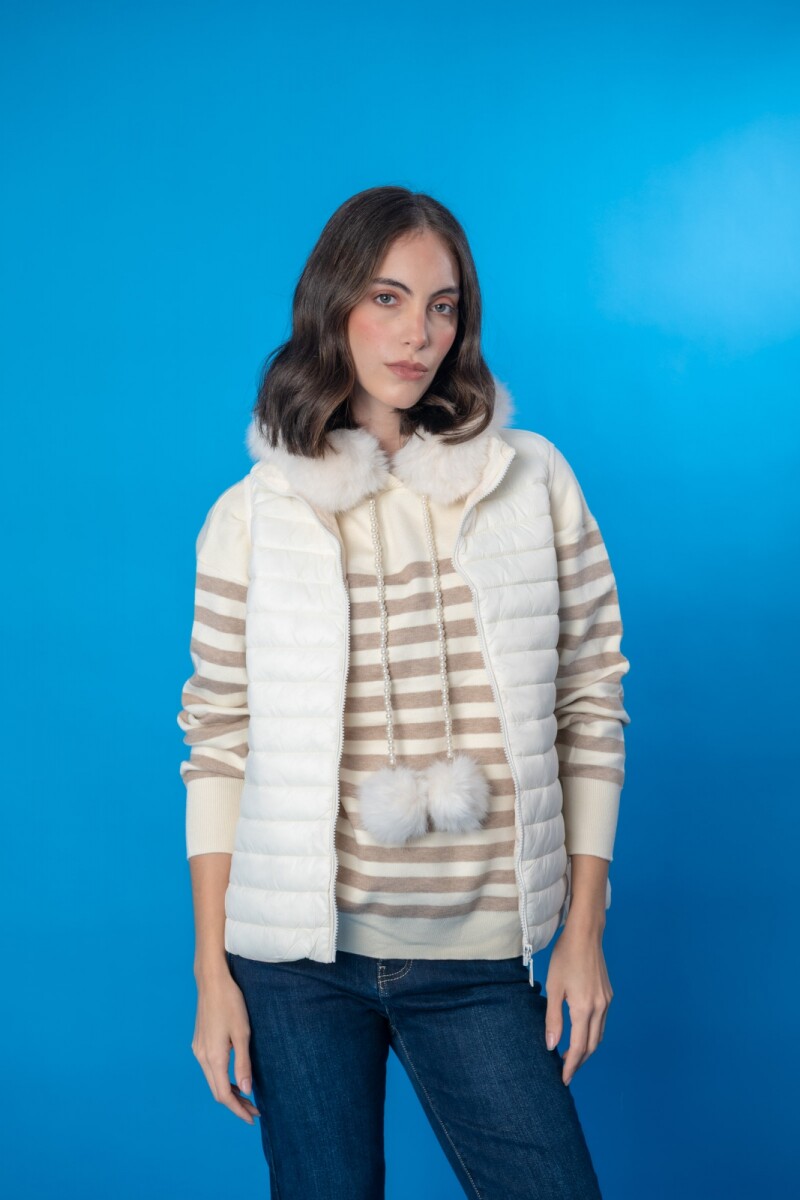 Chaleco nylon - Blanco 
