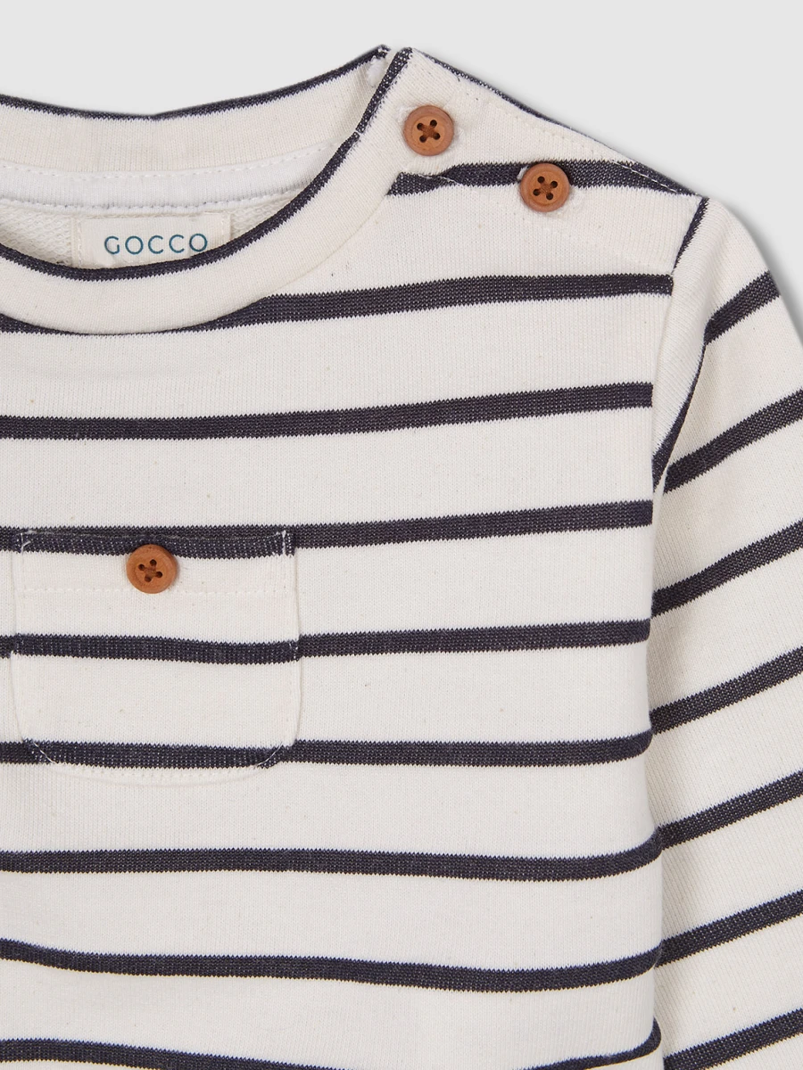 Sudadera Detalle Bolsillo Crudo