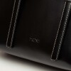 Cartera de mano Louise en efecto cuero liso Negro