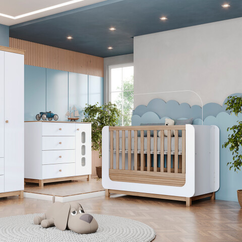 Cuna Mini Cama Henn Aconchego Blanca | Jequitibá Cuna Mini Cama Henn Aconchego Blanca | Jequitibá