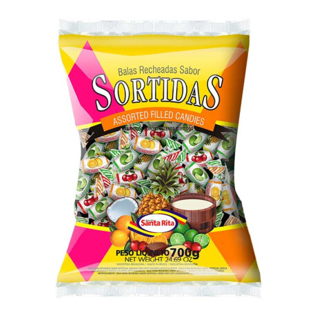 Caramelo Santa Rita Duro 600 grs Surtido