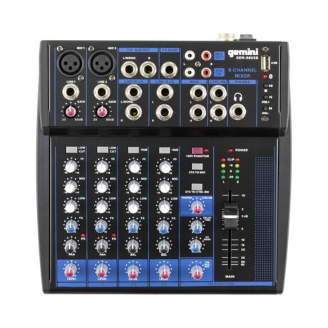 Consola Gemini Gem-08usb 8ch Consola Gemini Gem-08usb 8ch