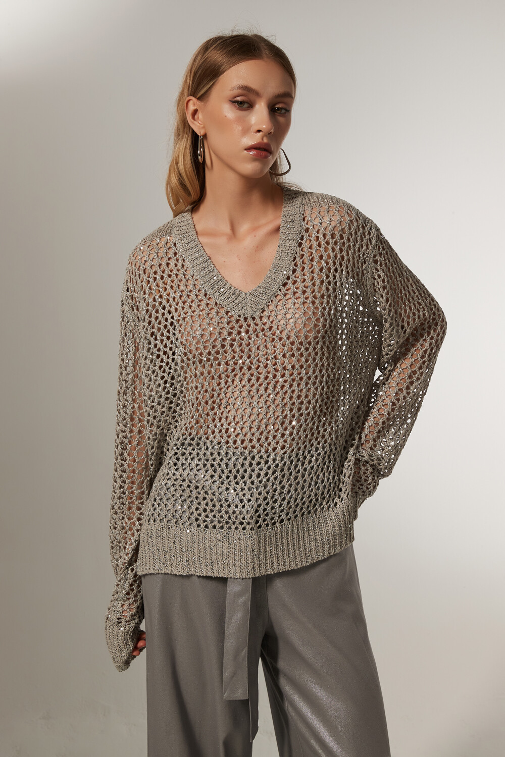 Sweater Carrien Plateado