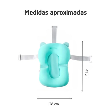 Bañera Bañito Pleg con colchón Drenaje y Base Antideslizante Celeste