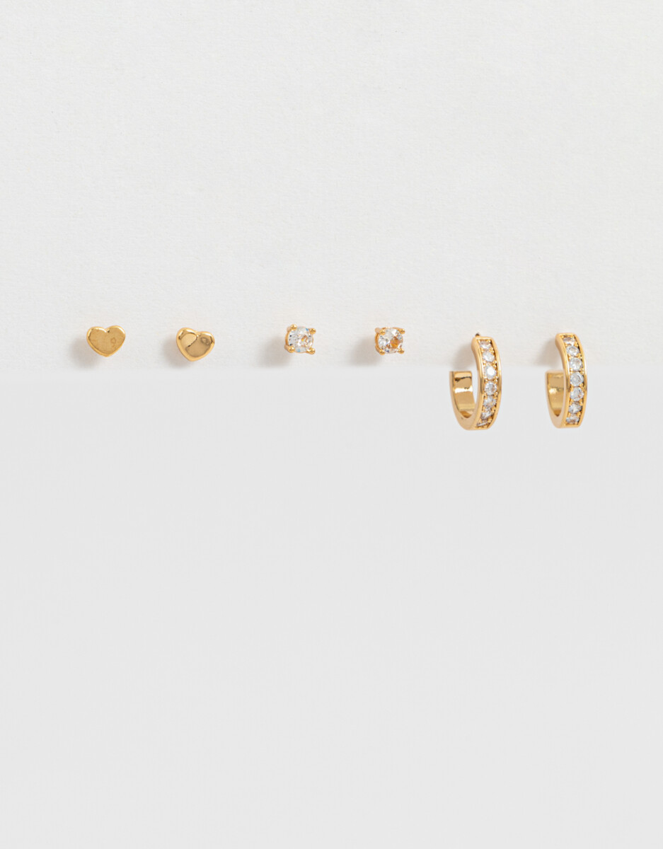 Set De Aros Cubic Zirconia 
