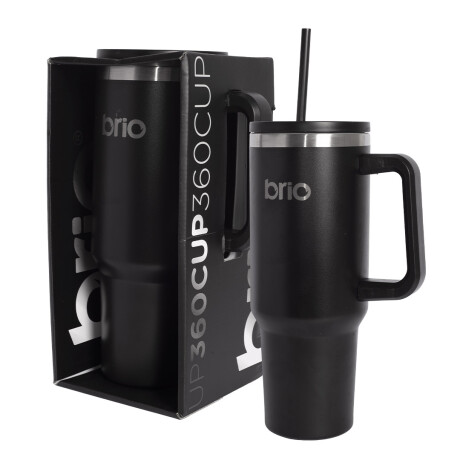 Vaso Térmico brio Con Tapa Sorbito Cup 360 1200ml Negro