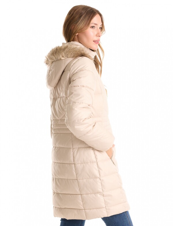 Campera Abrigo Puffe BEIGE