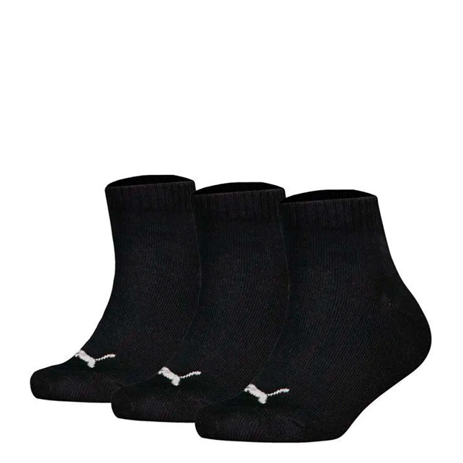 Medias de Mujer Puma Plain Quarter Socks X3 Negro