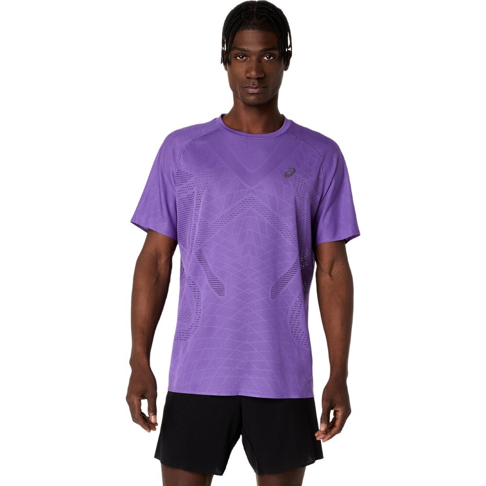 Polo Running Metarun Ss Top Hombre Edo Purple