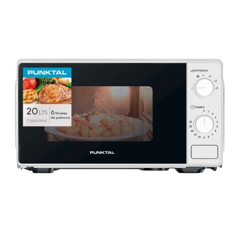 Microondas Manual Punktal Pk-2029m 700w 20l Blanco Microondas Manual Punktal Pk-2029m 700w 20l Blanco