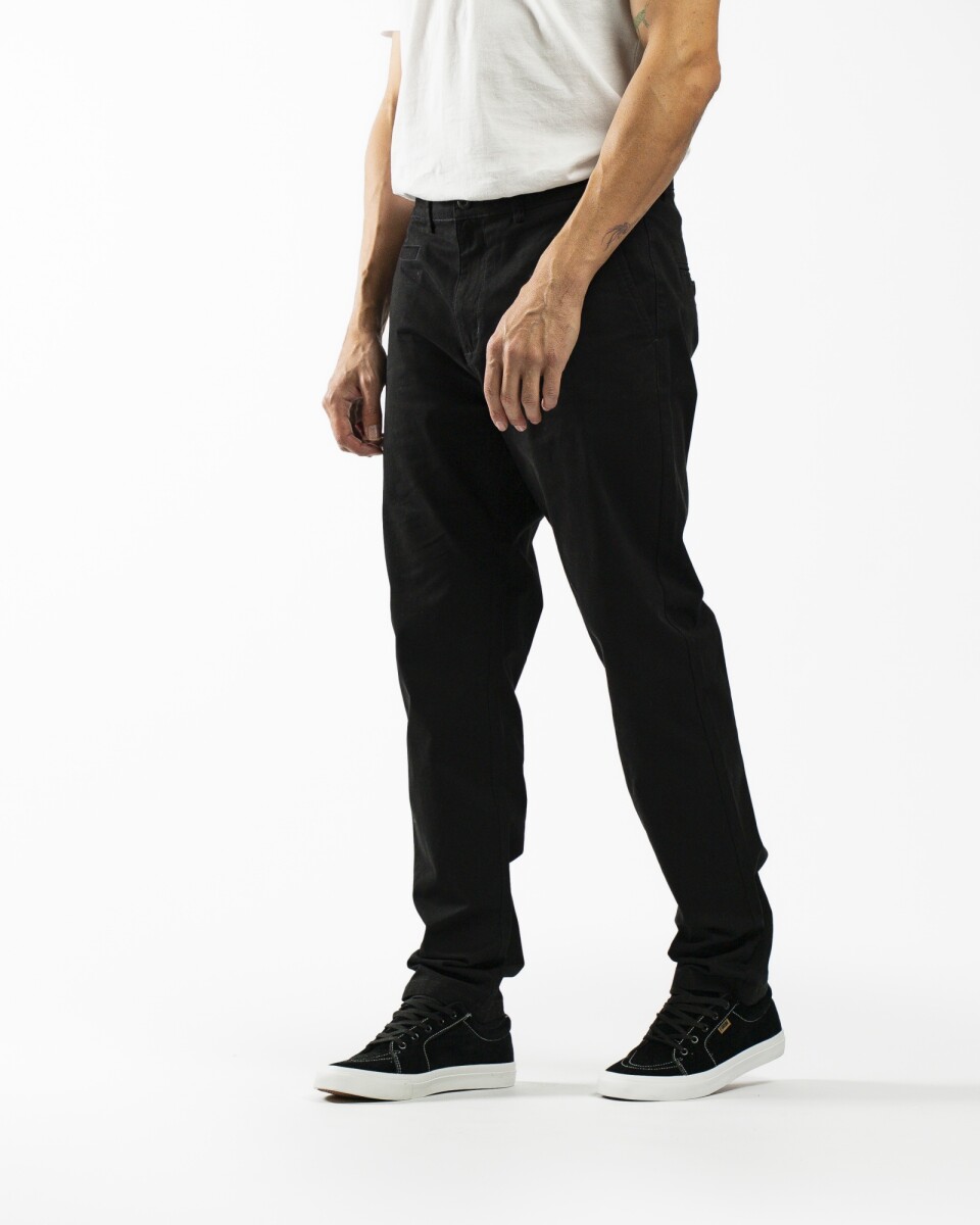 Pantalon Chino Largo 30 - Negro 