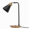 VELADOR DE MESA BRUNA GU10 NEGRO Y MAD VELADOR DE MESA BRUNA GU10 NEGRO Y MAD
